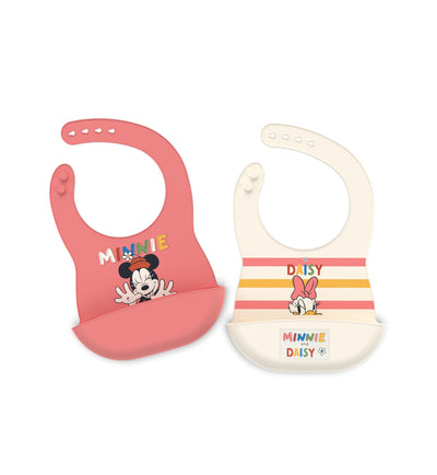 6-Color Personalized Baby Bib - Minnie Daisy Design