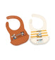 6-Color Personalized Baby Bib - Minnie Daisy Design