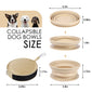 Portable dog bowl food dish outdoor drinking water pet for outdoor outings silicone folding bowl