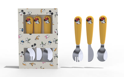 4-Color Baby tableware set of 3 pieces