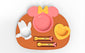 Mickey Mouse baby silicone children's dinnerware with anti-drop function